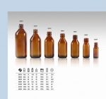 Chai siro thể tích 30ml-200ml, miệng 2,4cm